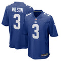 Russell Wilson New York Giants Game Jersey - Royal | Stitched Football Jersey TJS0035