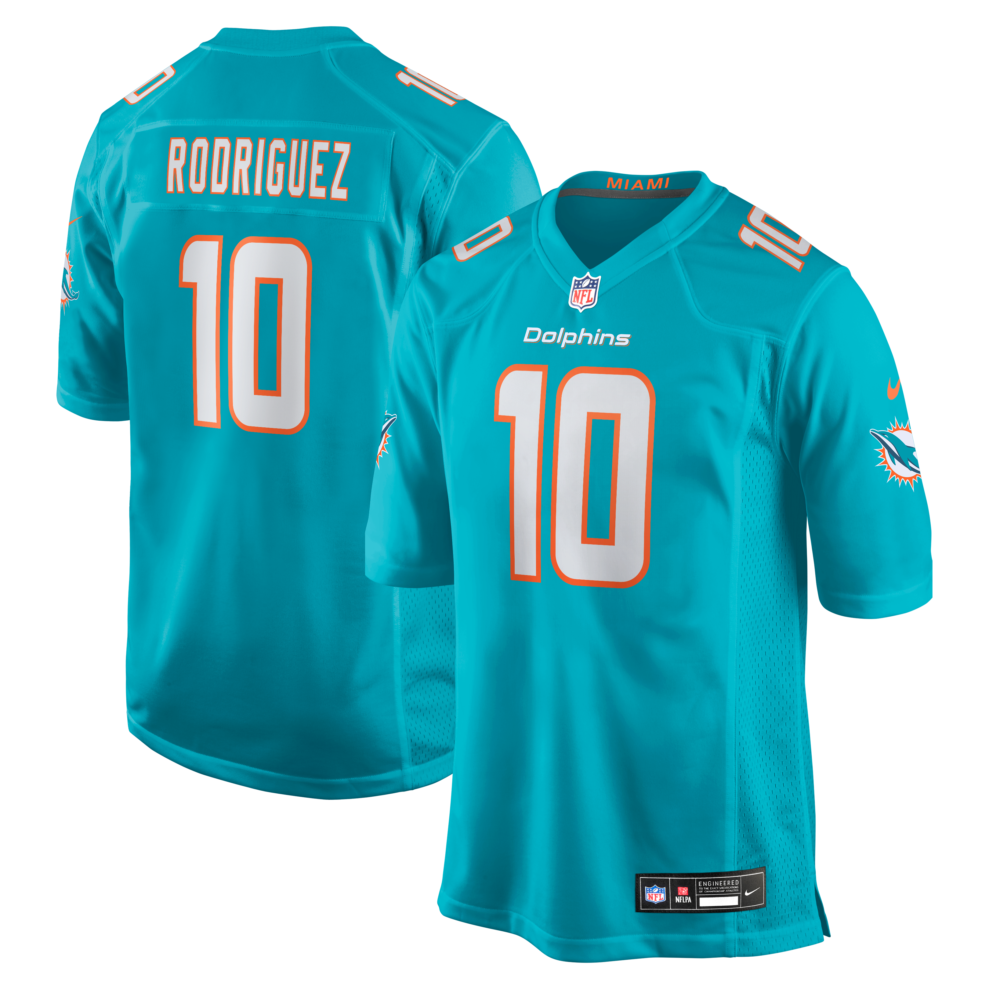Jacob Rodriguez Miami Dolphins Game Jersey - Aqua | Stitched Football Jersey TJS0060