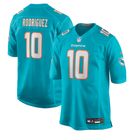 Jacob Rodriguez Miami Dolphins Game Jersey - Aqua | Stitched Football Jersey TJS0060