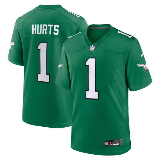 Jalen Hurts Philadelphia Eagles Alternate Game Player Jersey - Kelly Green | Stitched Football Jersey TJS0045