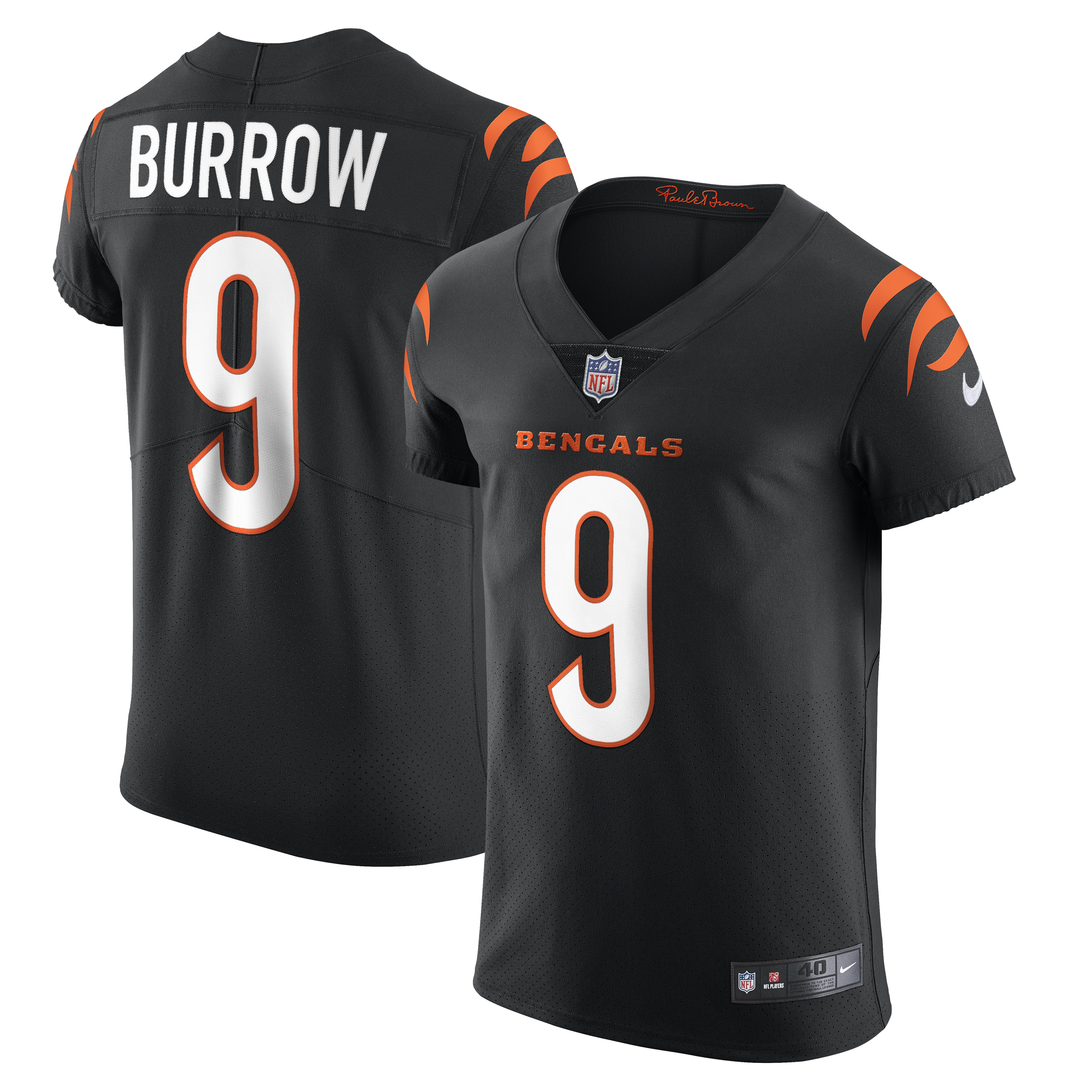 Joe Burrow Cincinnati Bengals Vapor Elite Jersey - Black | Stitched Football Jersey TJS0070