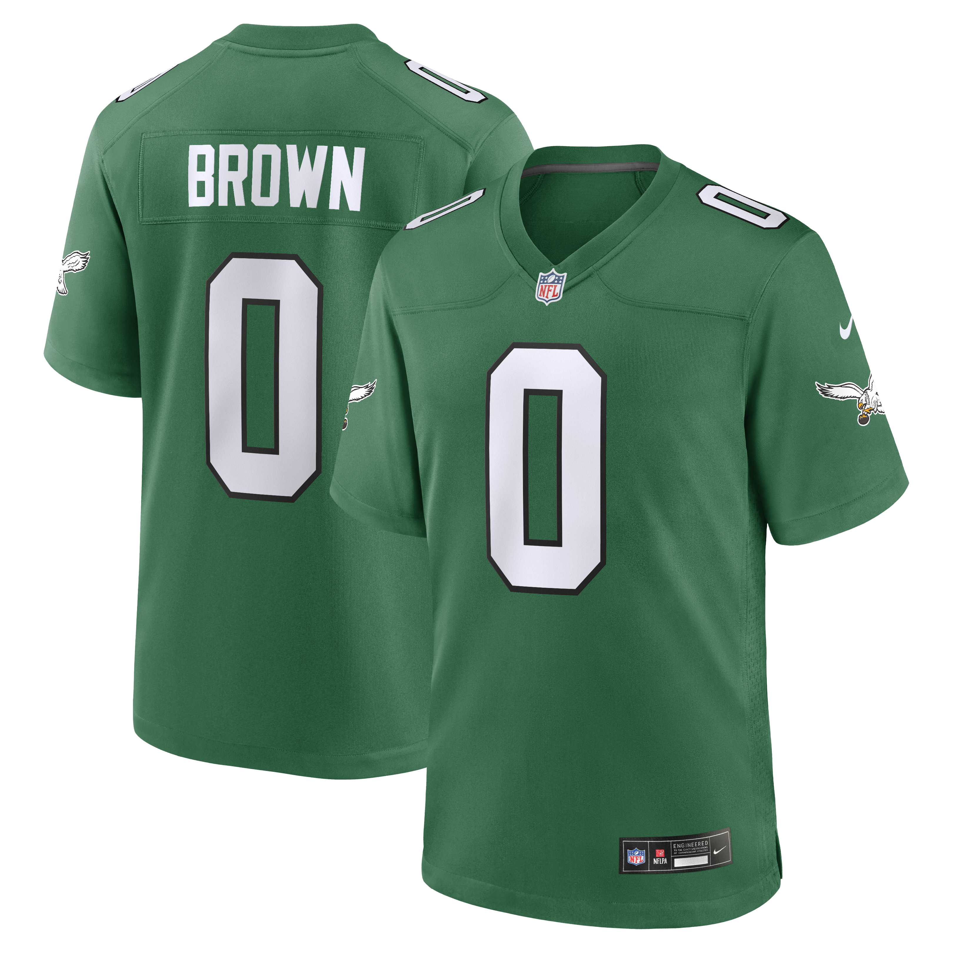 Marquise Brown Philadelphia Eagles Alternate 2 Game Jersey - Kelly Green | Stitched Football Jersey TJS0073