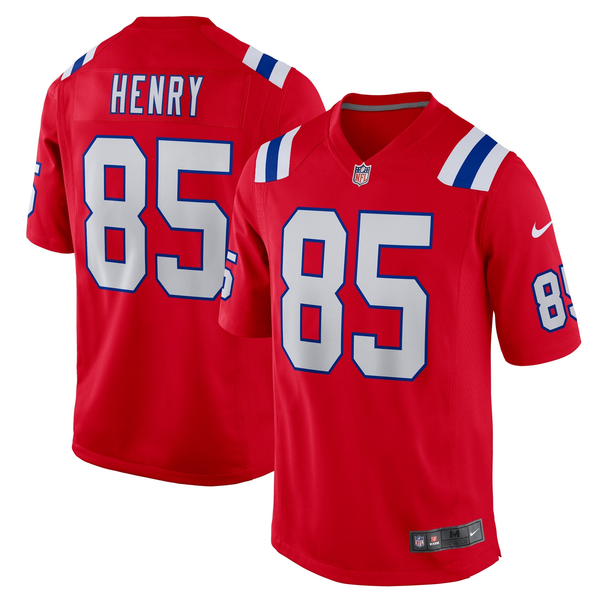 Hunter Henry New England Patriots Game Alternate Jersey - Red | Stitched Football Jersey TJS0049