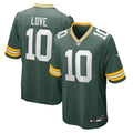 Jordan Love Green Bay Packers Player Game Jersey - Green | Stitched Football Jersey TJS0030