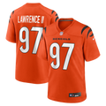 Dexter Lawrence II Cincinnati Bengals Game Jersey - Orange | Stitched Football Jersey TJS0006