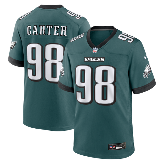 Jalen Carter Philadelphia Eagles Team Game Jersey - Midnight Green | Stitched Football Jersey TJS0090