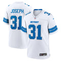 Kerby Joseph Detroit Lions Game Jersey - White | Stitched Football Jersey TJS0086