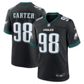 Jalen Carter Philadelphia Eagles Alternate Game Player Jersey - Black | Stitched Football Jersey TJS0083