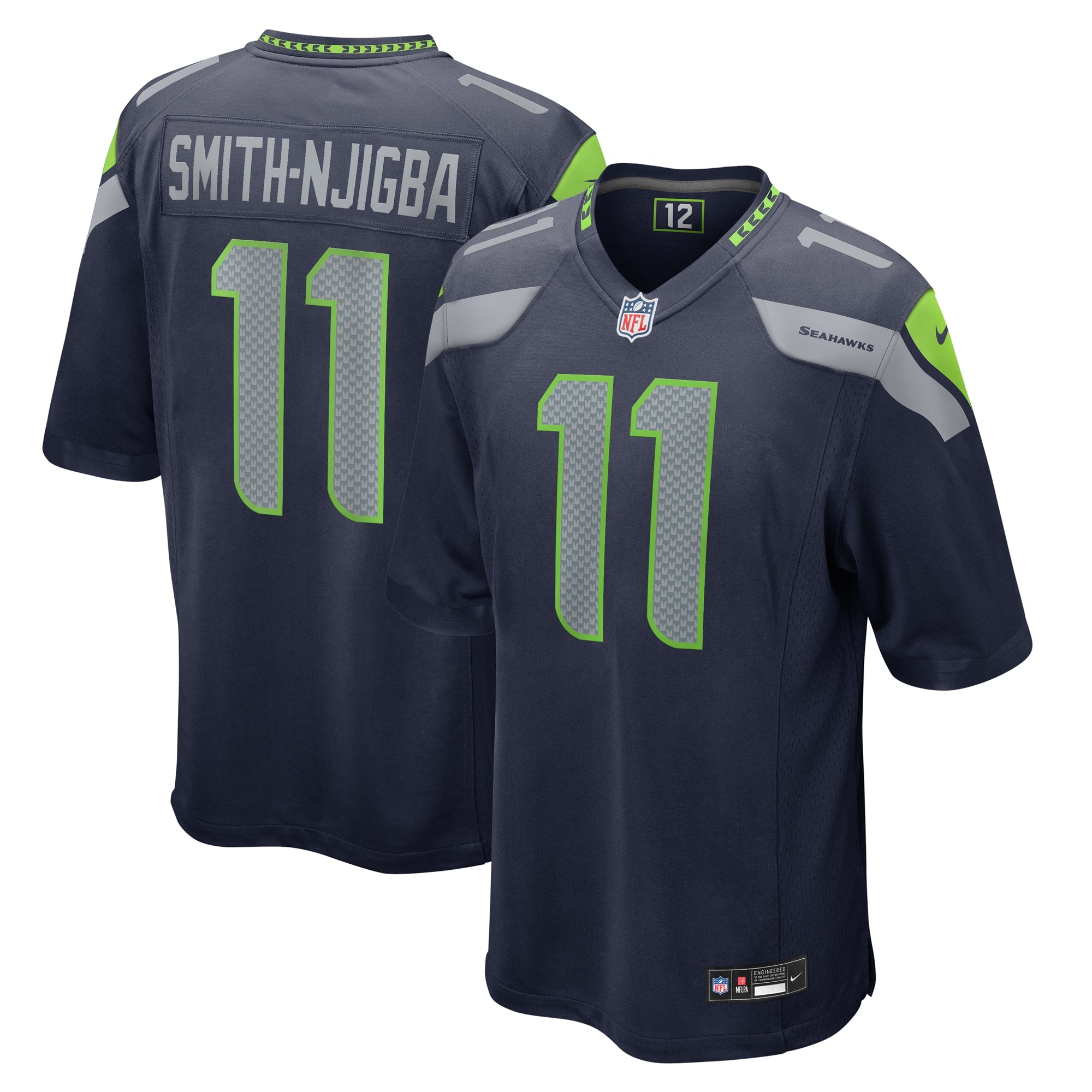 Jaxon Smith-Njigba Seattle Seahawks Game Jersey - College Navy | Stitched Football Jersey TJS0029