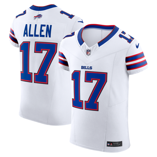 Josh Allen Buffalo Bills Vapor F.U.S.E. Elite Jersey - White | Stitched Football Jersey TJS0063