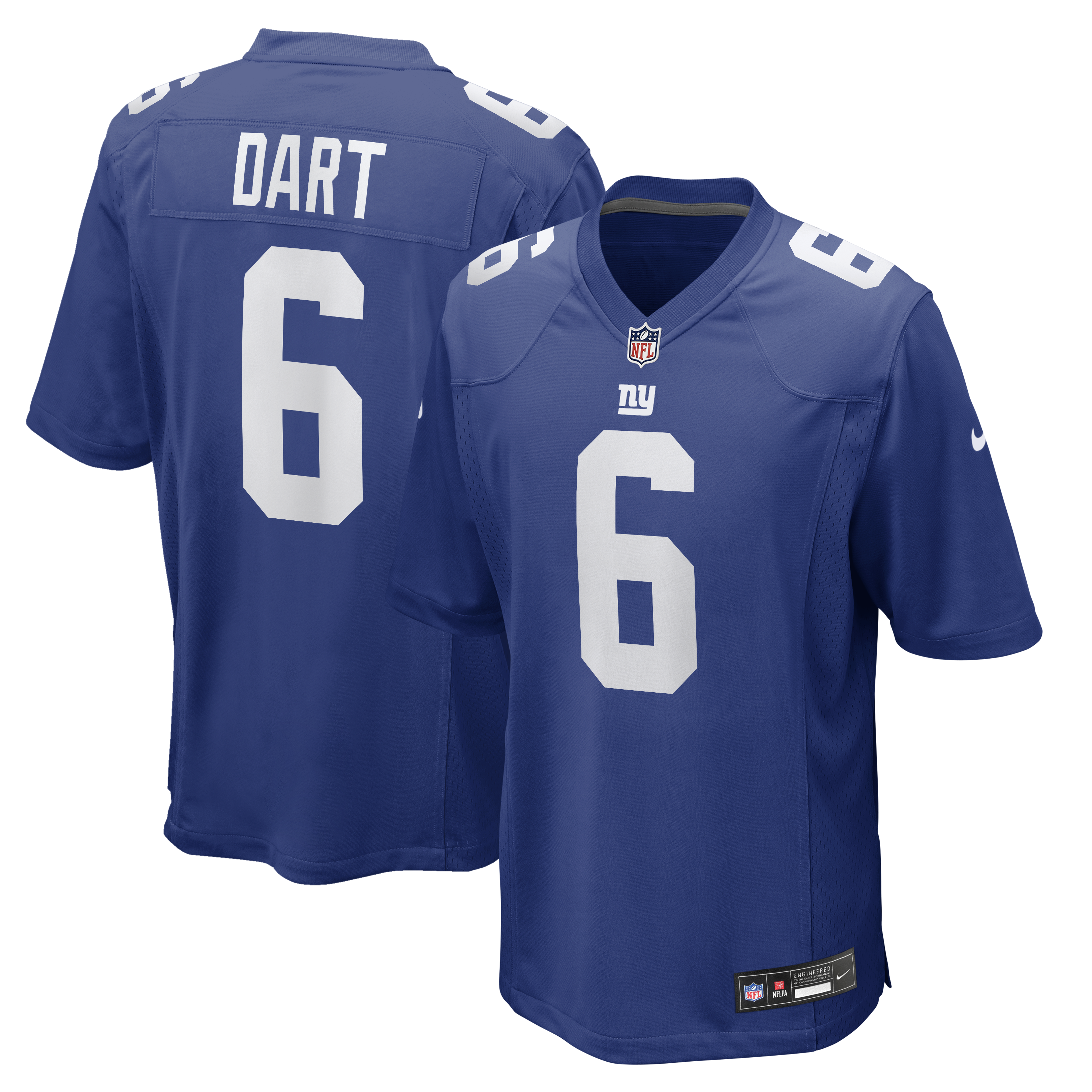 Jaxson Dart New York Giants Team Game Jersey - Royal | Stitched Football Jersey TJS0020