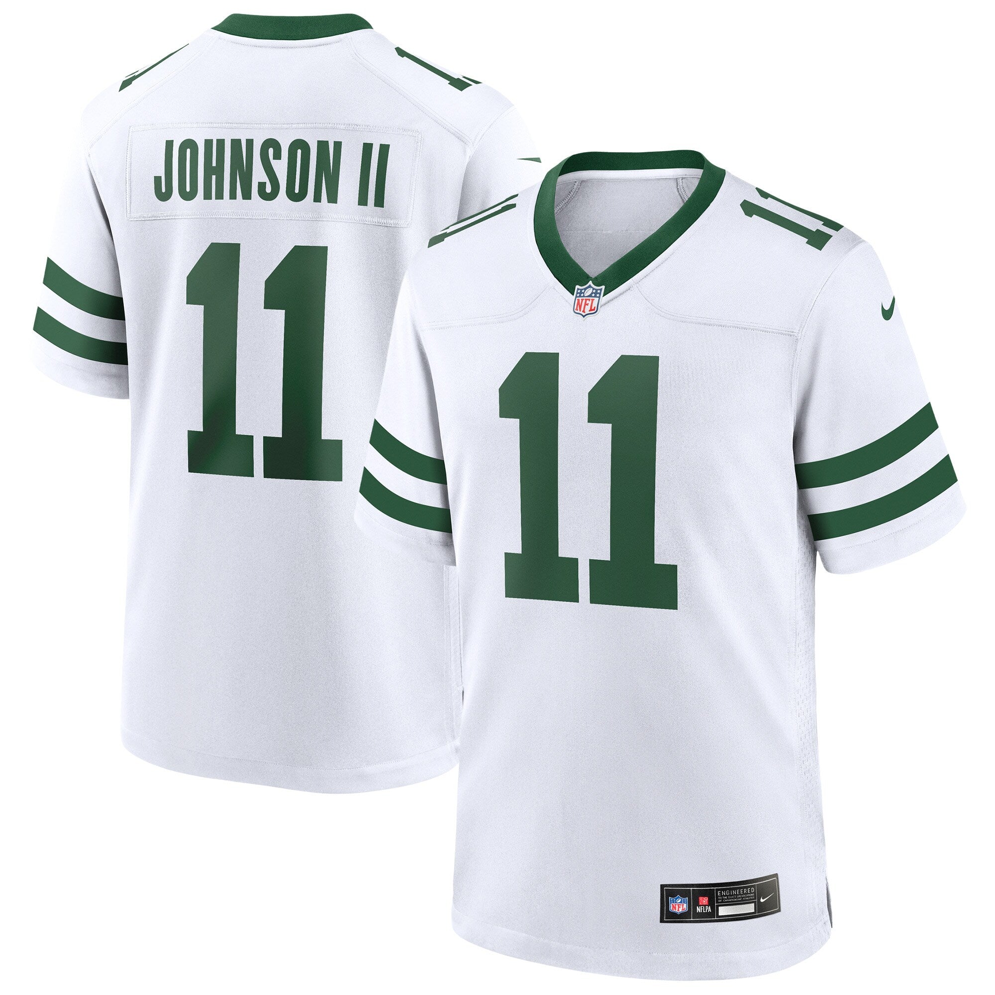 Jermaine Johnson II New York Jets Game Jersey - Legacy White | Stitched Football Jersey TJS0043