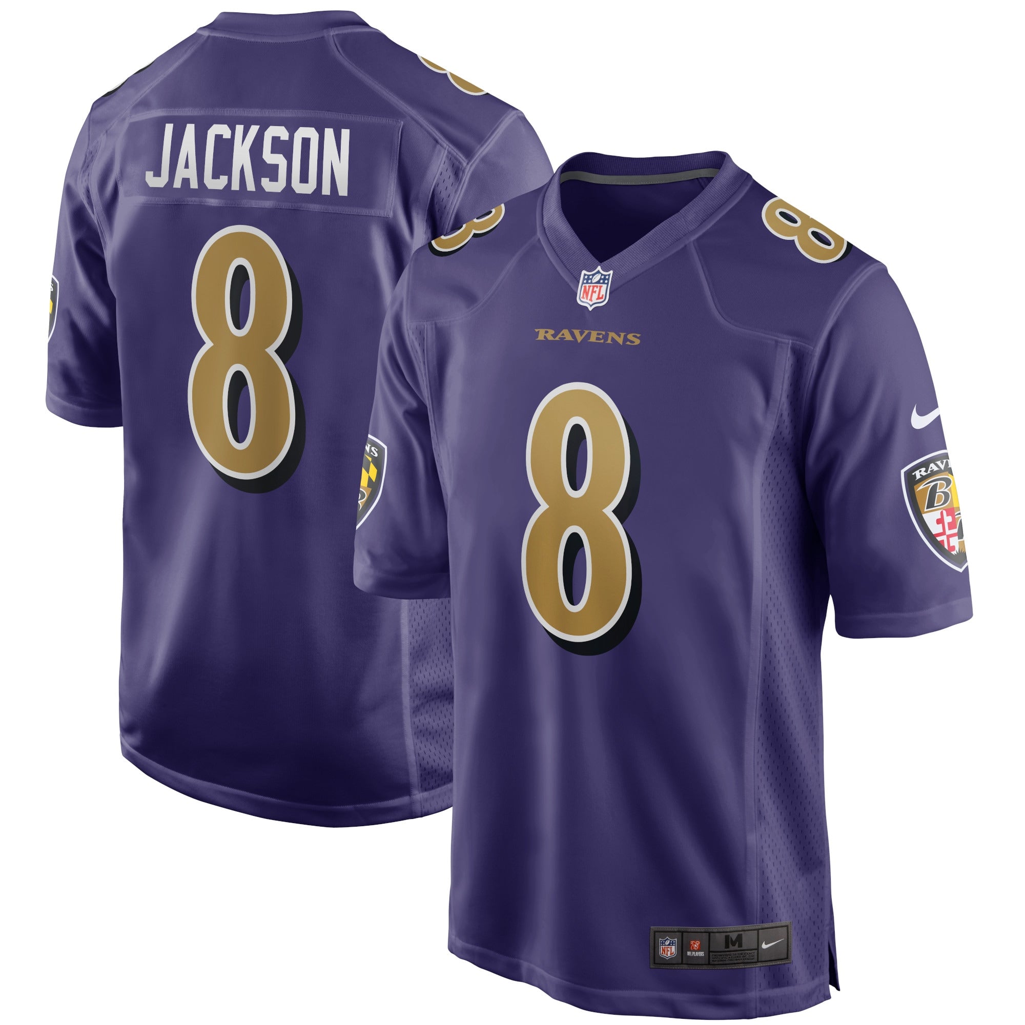 Lamar Jackson Baltimore Ravens Alternate Game Jersey - Purple | Stitched Football Jersey TJS0010