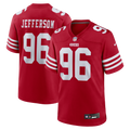 Jordan Jefferson San Francisco 49ers Team Game Jersey - Scarlet | Stitched Football Jersey TJS0266