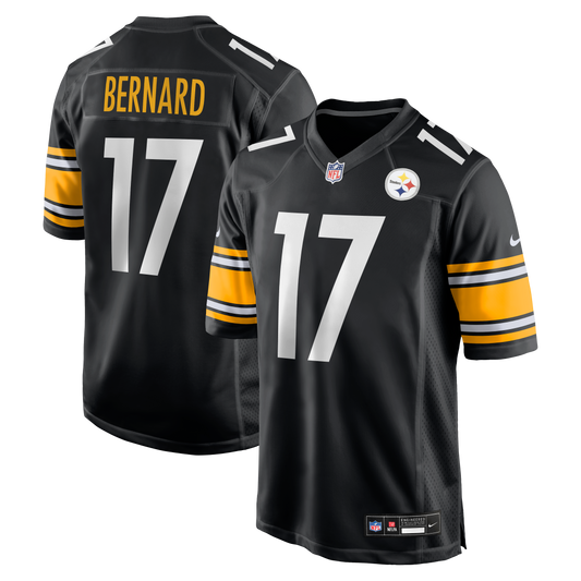 Germie Bernard Pittsburgh Steelers Game Jersey - Black | Stitched Football Jersey TJS0111