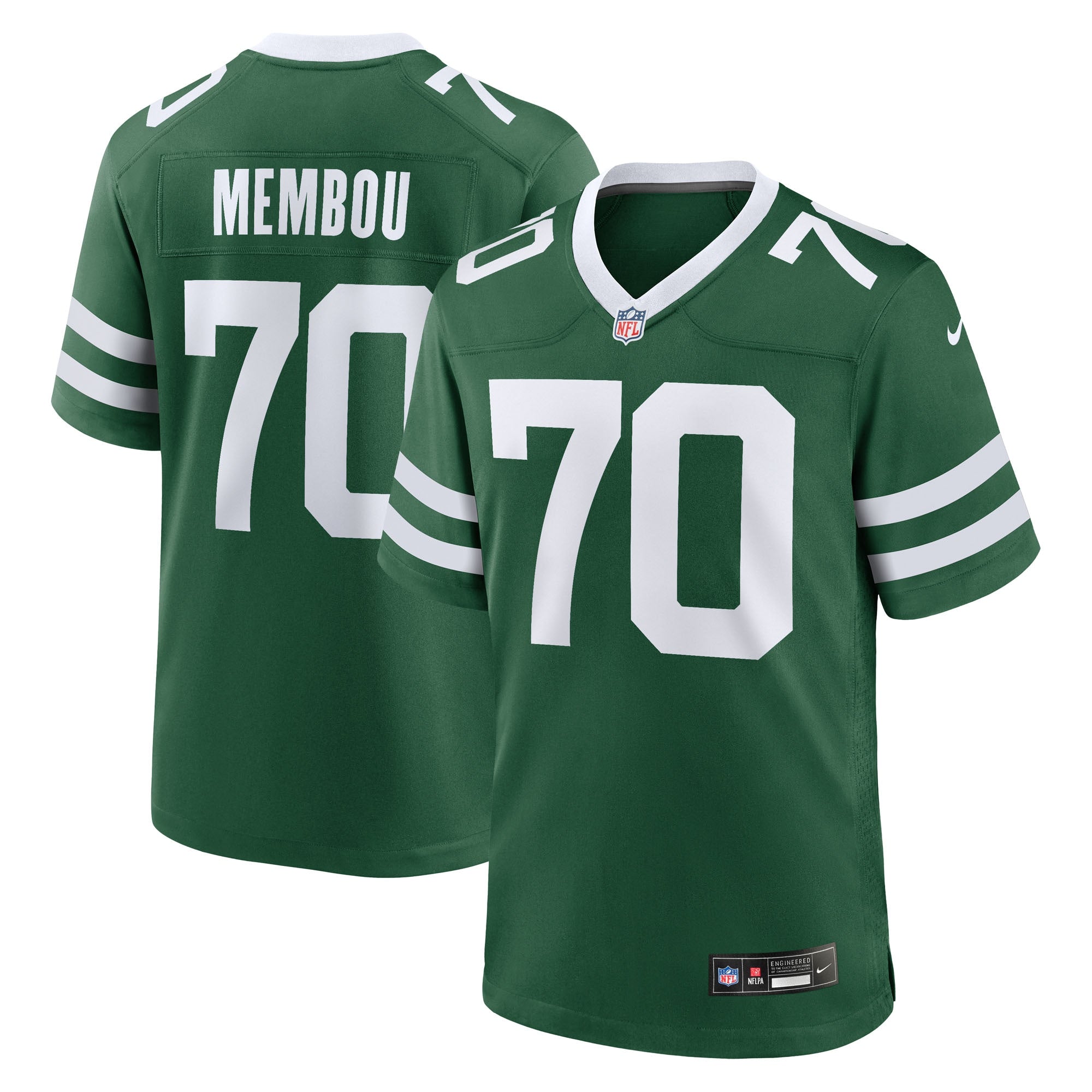 Armand Membou New York Jets Team Game Jersey - Green | Stitched Football Jersey TJS0144