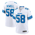 Penei Sewell Detroit Lions Game Jersey - White | Stitched Football Jersey TJS0135