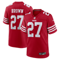 Ji'Ayir Brown San Francisco 49ers Team Game Jersey - Scarlet | Stitched Football Jersey TJS0203