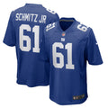 John Michael Schmitz Jr. New York Giants Team Game Jersey - Royal | Stitched Football Jersey TJS0272