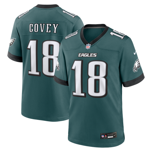 Britain Covey Philadelphia Eagles Team Game Jersey - Midnight Green | Stitched Football Jersey TJS0215