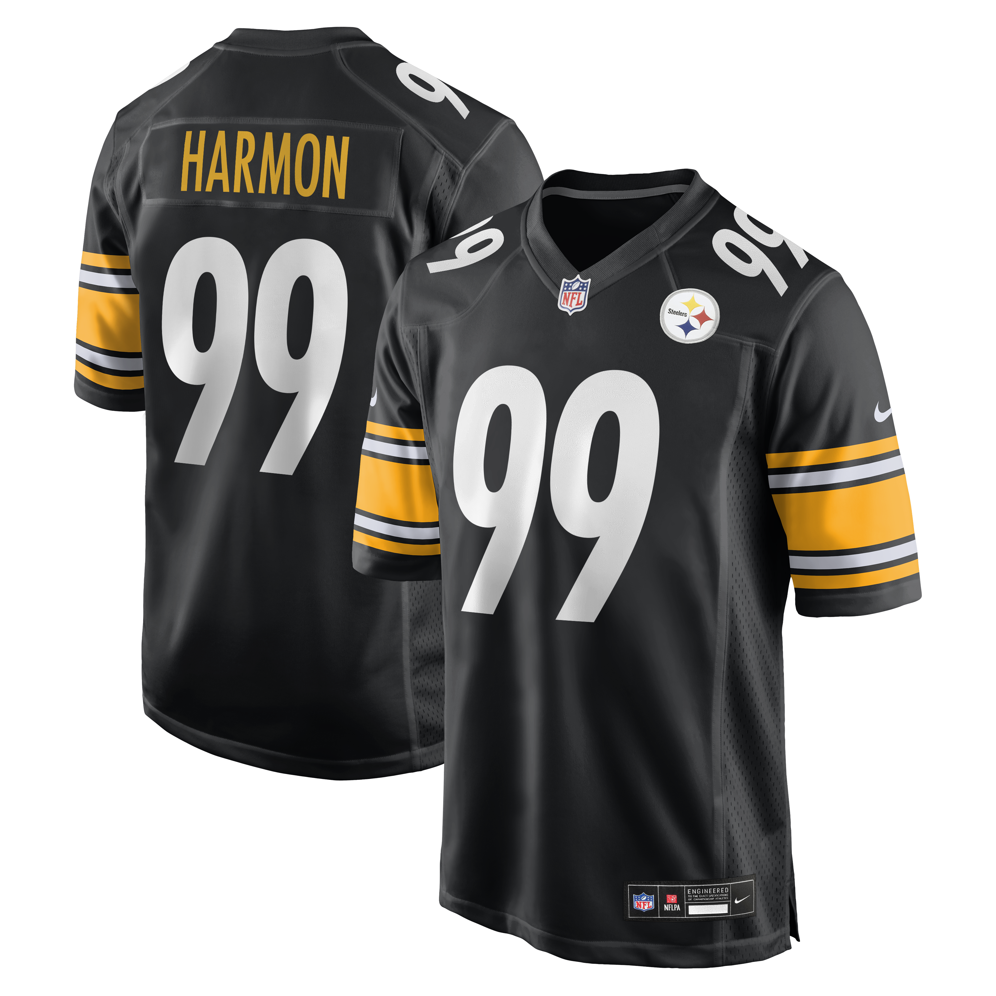 Derrick Harmon Pittsburgh Steelers Game Player Jersey - Black | Stitched Football Jersey TJS0222