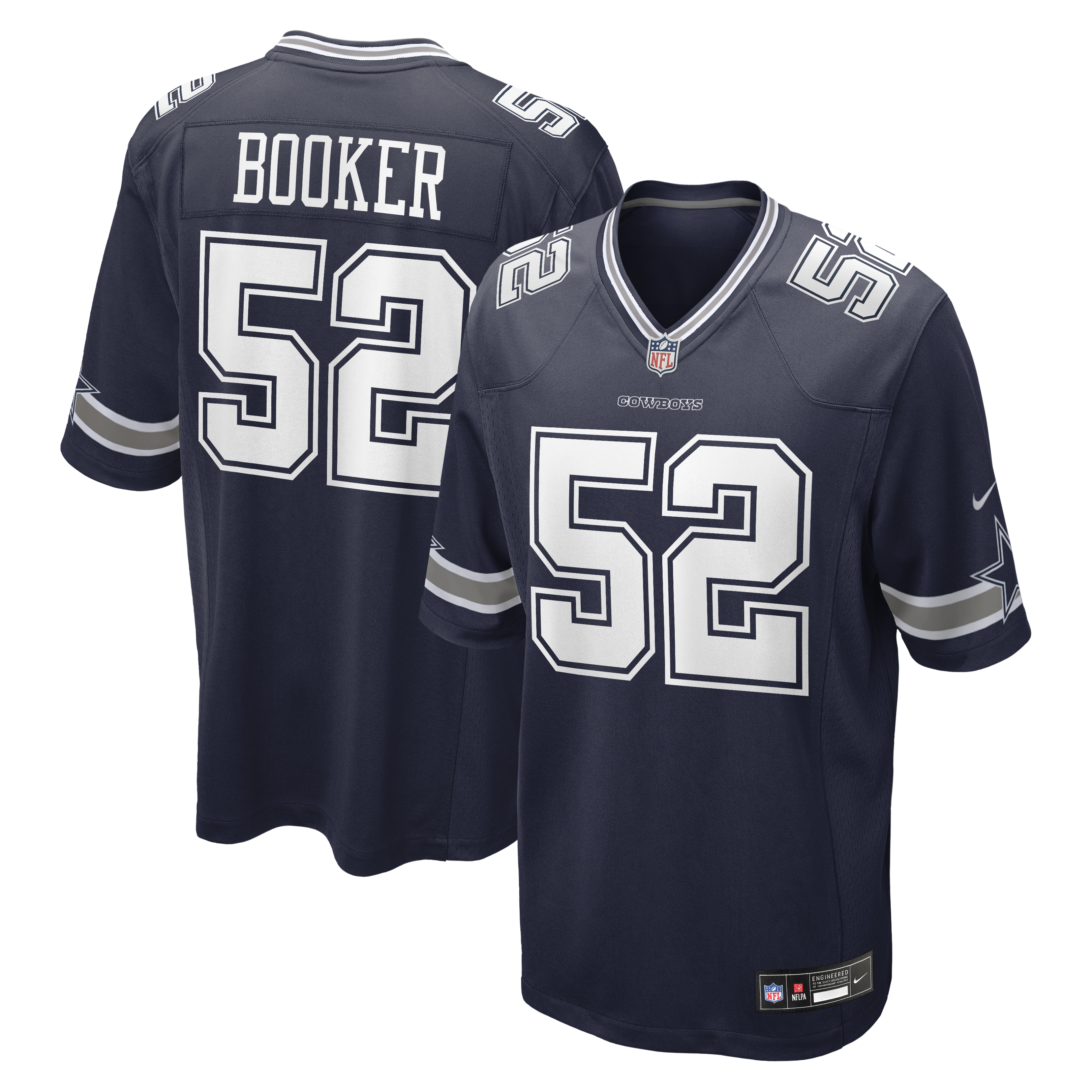 Tyler Booker Dallas Cowboys Team Game Jersey - Navy | Stitched Football Jersey TJS0180