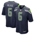 Jalen Milroe Seattle Seahawks 2025 NFL Draft Game Jersey - College Navy | Stitched Football Jersey TJS0205