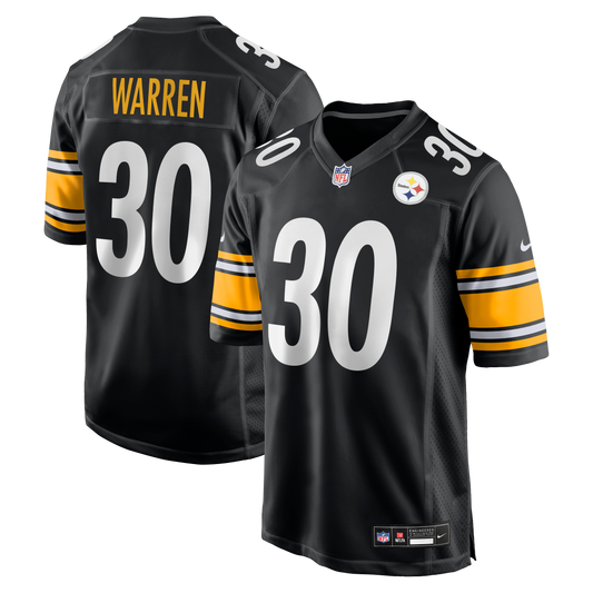 Jaylen Warren Pittsburgh Steelers Game Player Jersey - Black | Stitched Football Jersey TJS0150