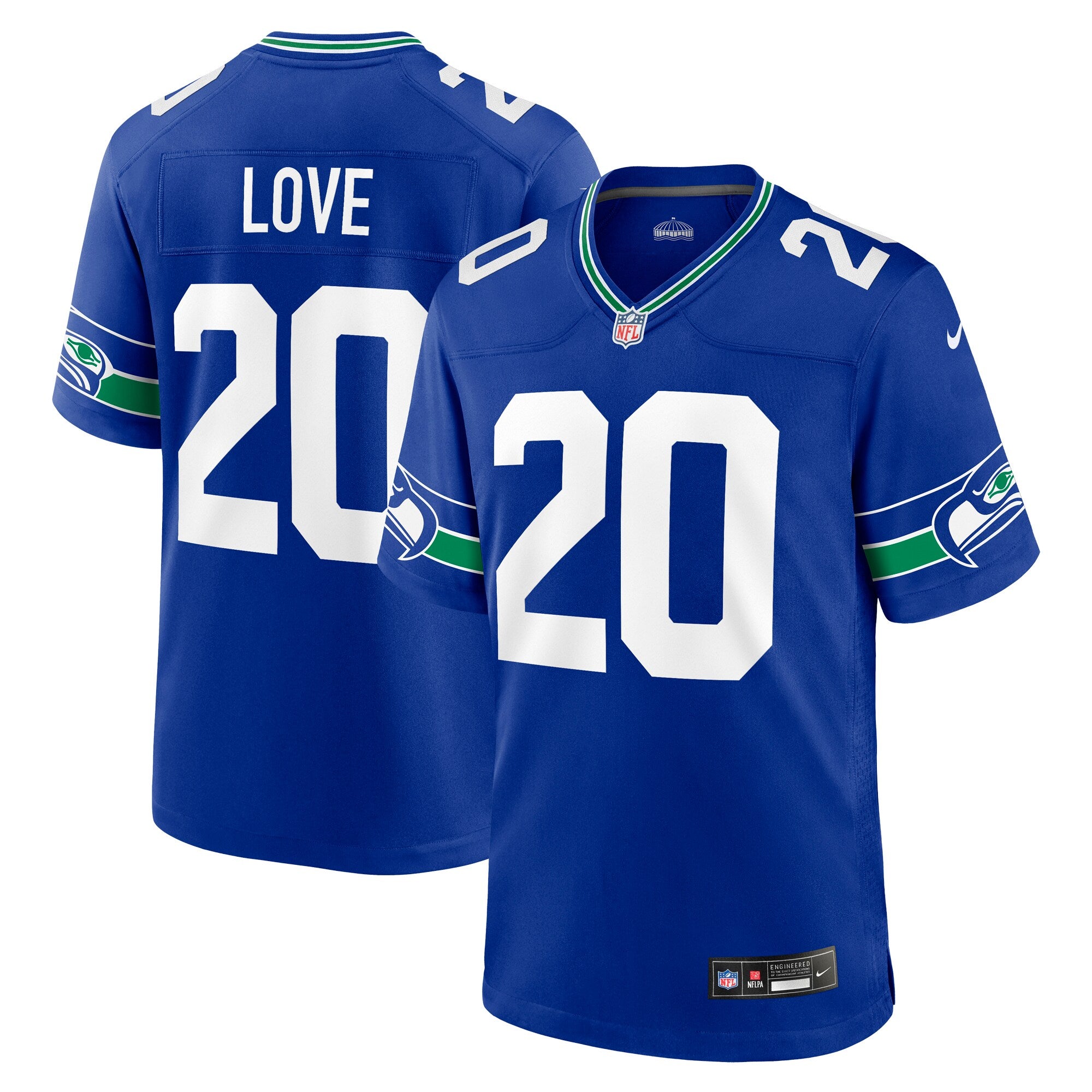 Julian Love Seattle Seahawks Alternate Game Jersey - Royal | Stitched Football Jersey TJS0124