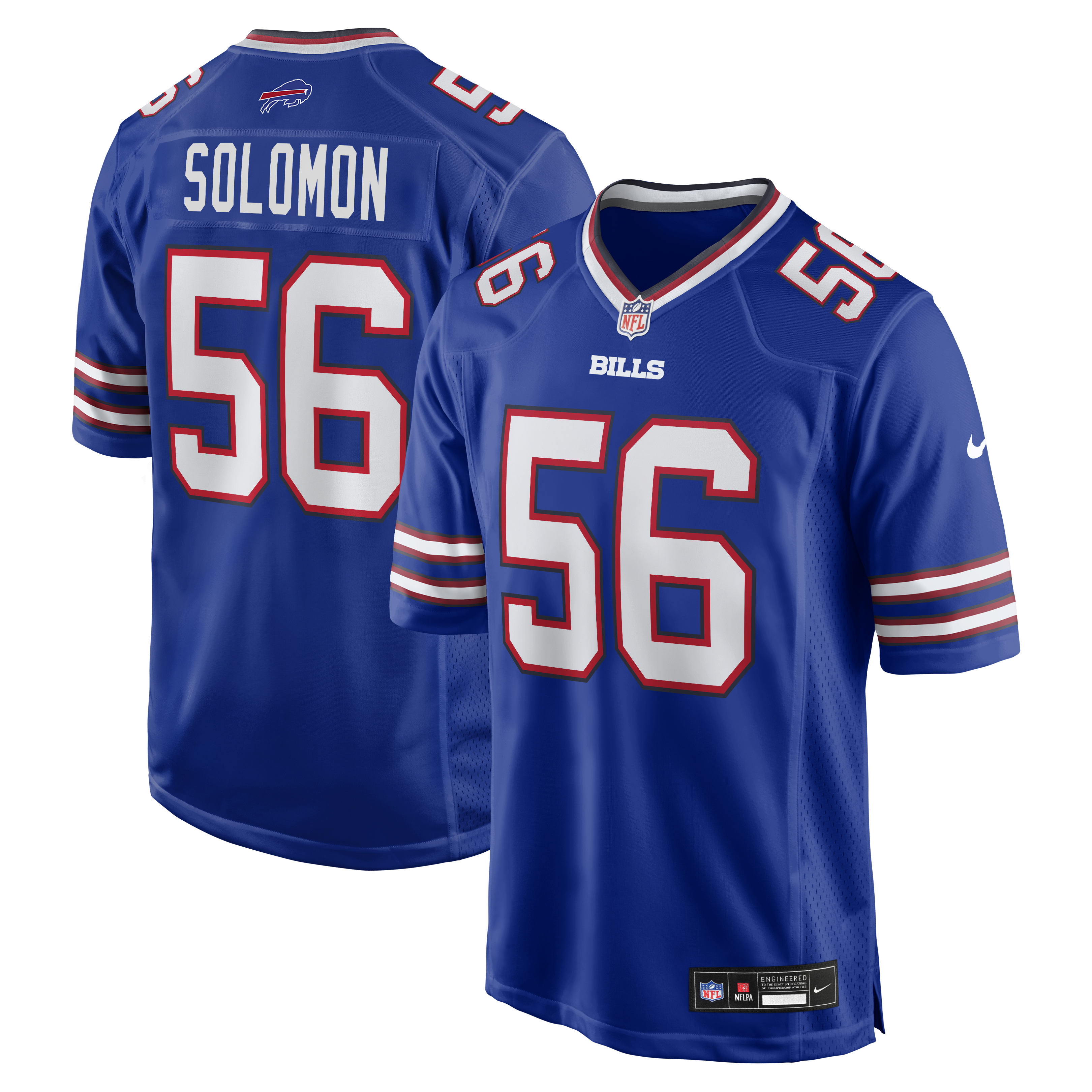 Javon Solomon Buffalo Bills Game Jersey - Royal | Stitched Football Jersey TJS0238