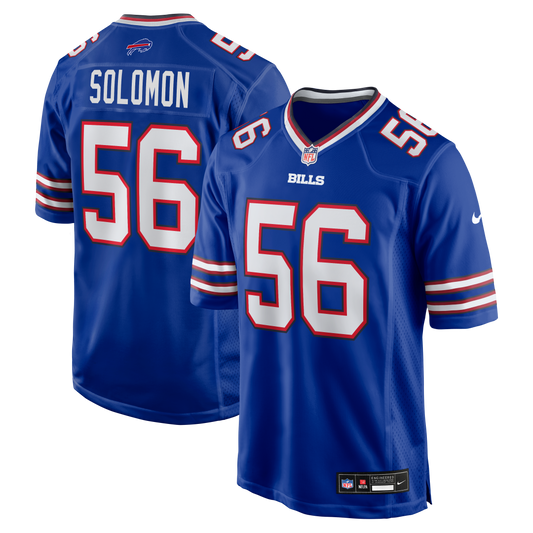 Javon Solomon Buffalo Bills Game Jersey - Royal | Stitched Football Jersey TJS0238