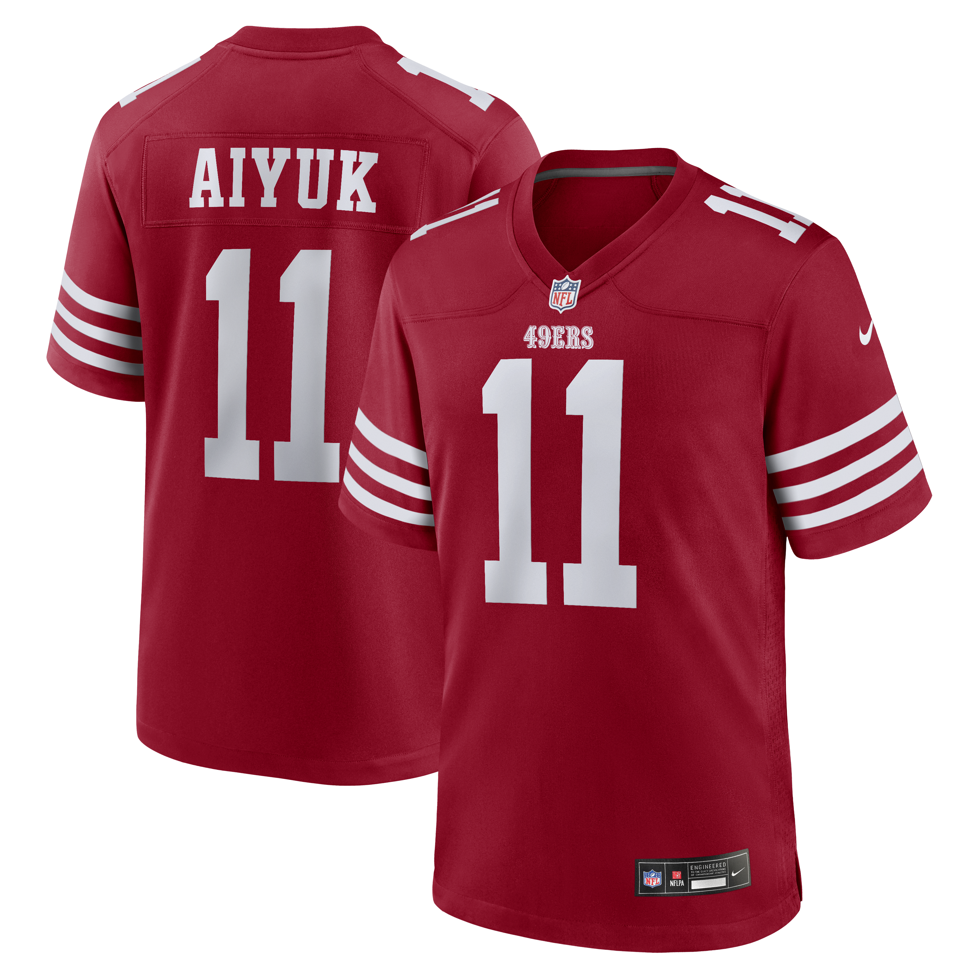 Brandon Aiyuk San Francisco 49ers Team Player Game Jersey - Scarlet | Stitched Football Jersey TJS0113