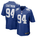 Elijah Chatman New York Giants Team Game Jersey - Royal | Stitched Football Jersey TJS0235