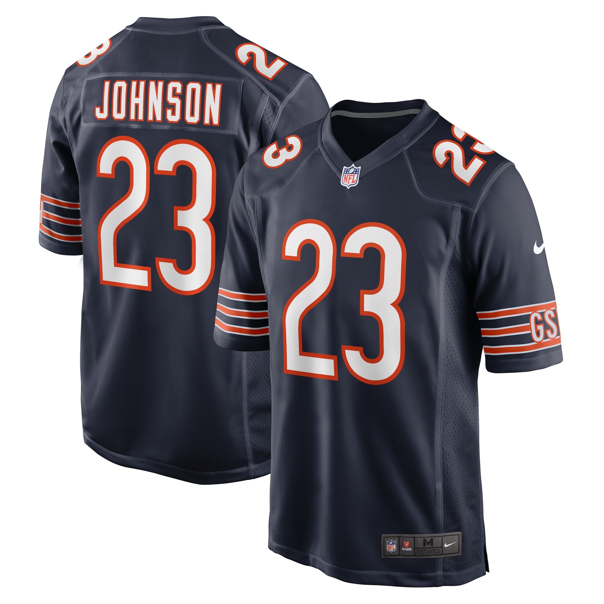 Roschon Johnson Chicago Bears Team Game Jersey - Navy | Stitched Football Jersey TJS0274