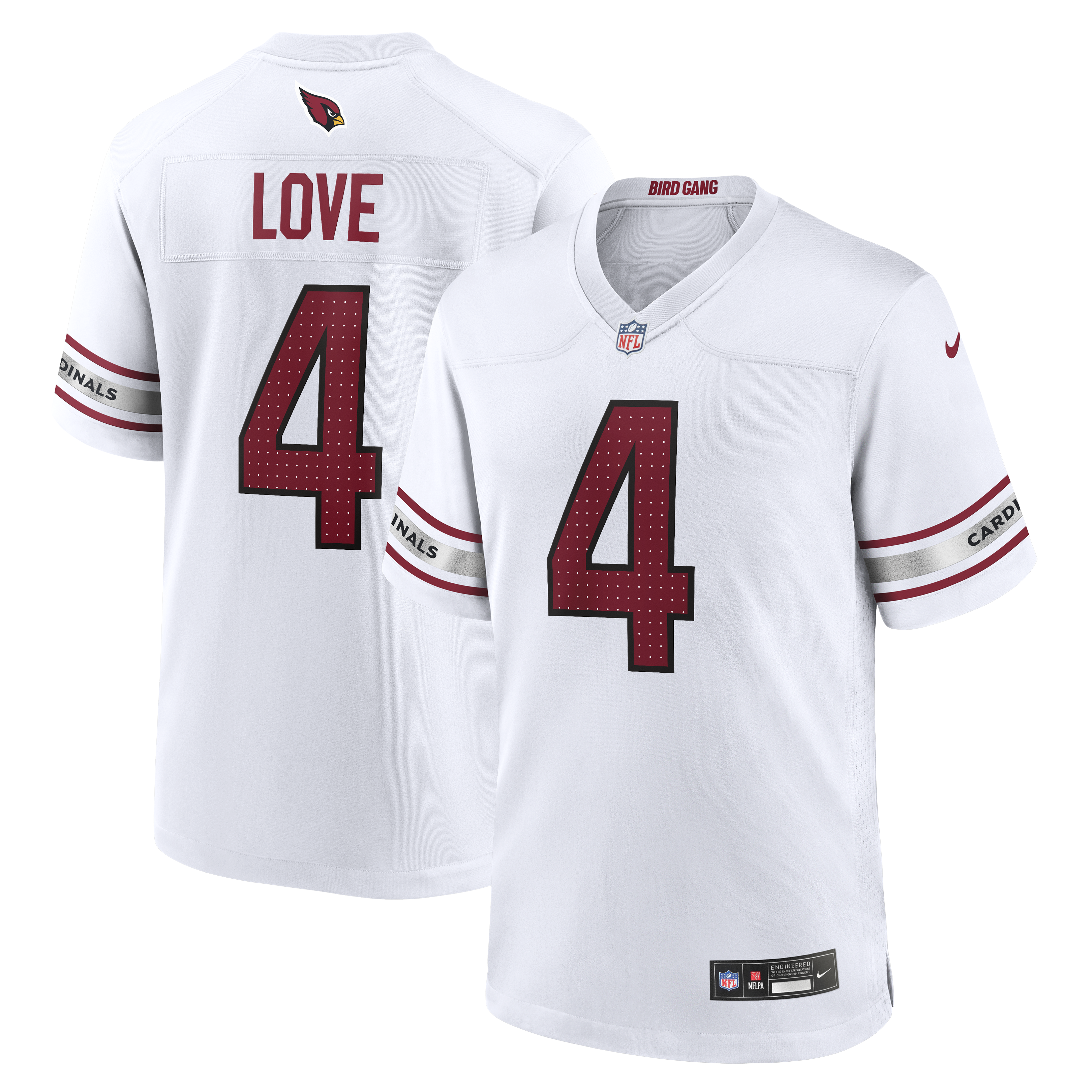 Jeremiyah Love Arizona Cardinals Game Player Jersey - White | Stitched Football Jersey TJS0101