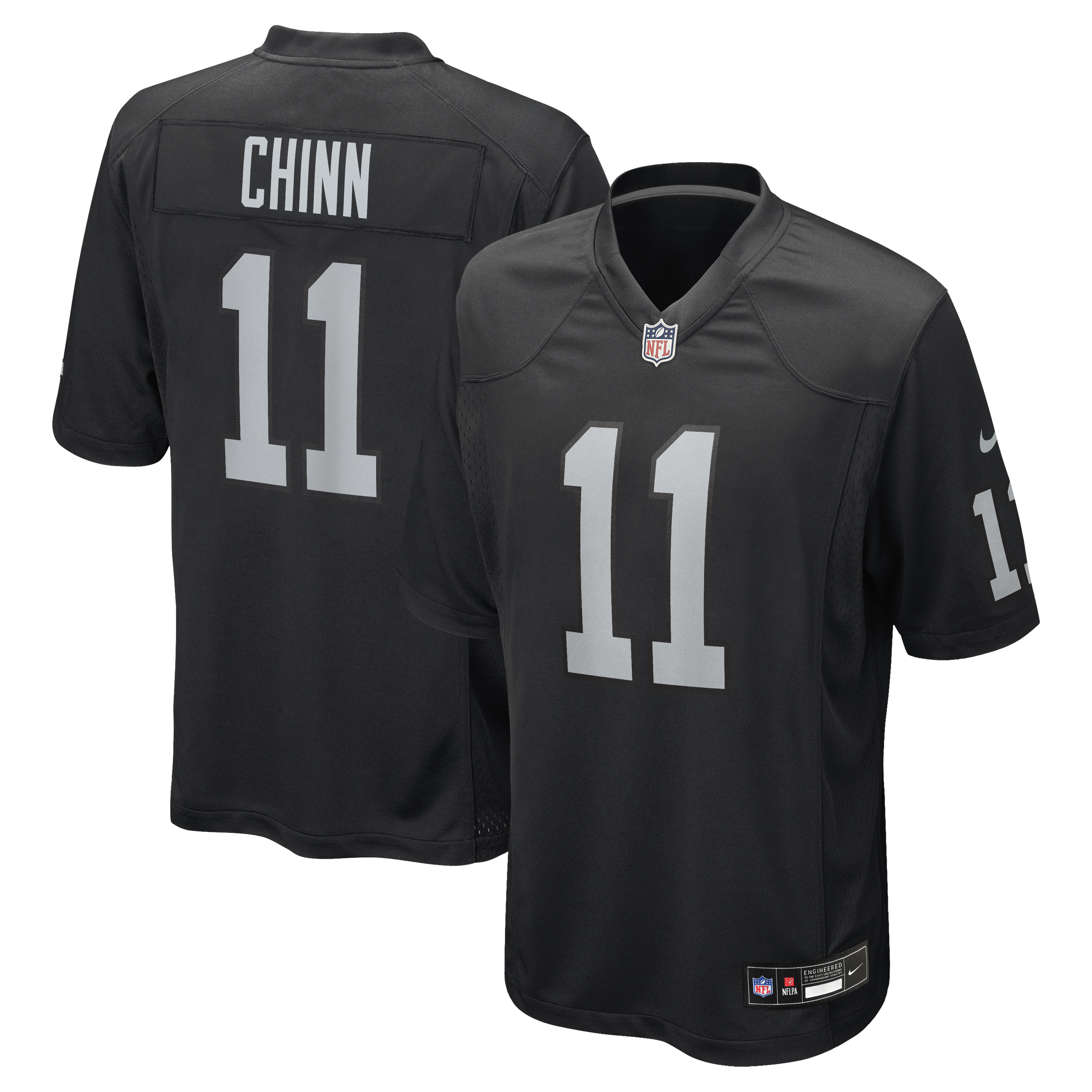 Jeremy Chinn Las Vegas Raiders Team Game Jersey - Black | Stitched Football Jersey TJS0173