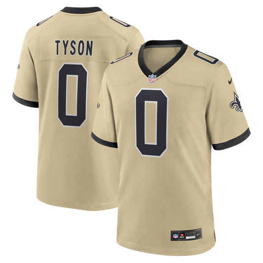 Jordyn Tyson New Orleans Saints 2026 NFL Draft First Round Pick No. 8 Alternate Game Jersey - Gold | Stitched Football Jersey TJS0140