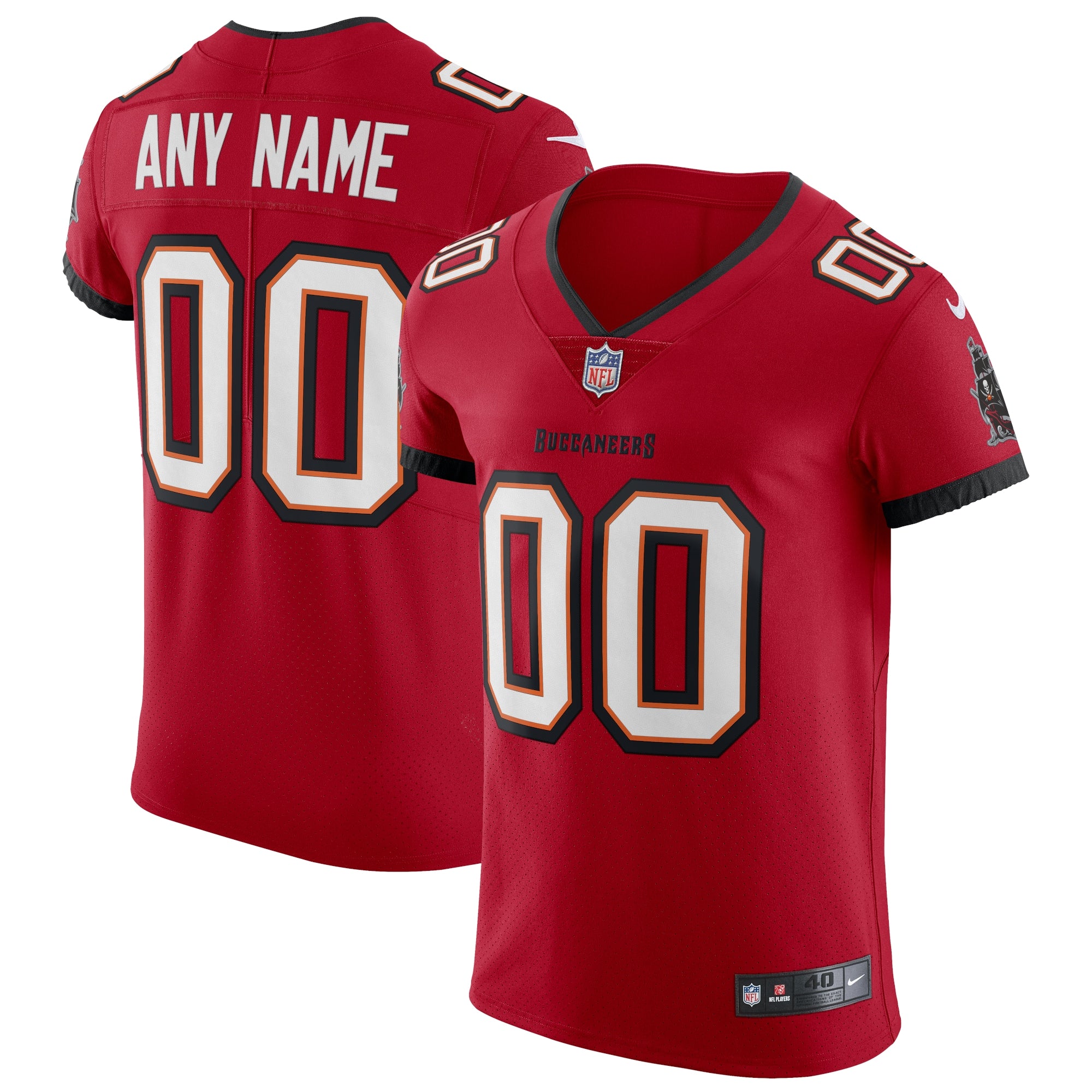 Tampa Bay Buccaneers Vapor Elite Custom Jersey - Red | Stitched Football Jersey TJS0162