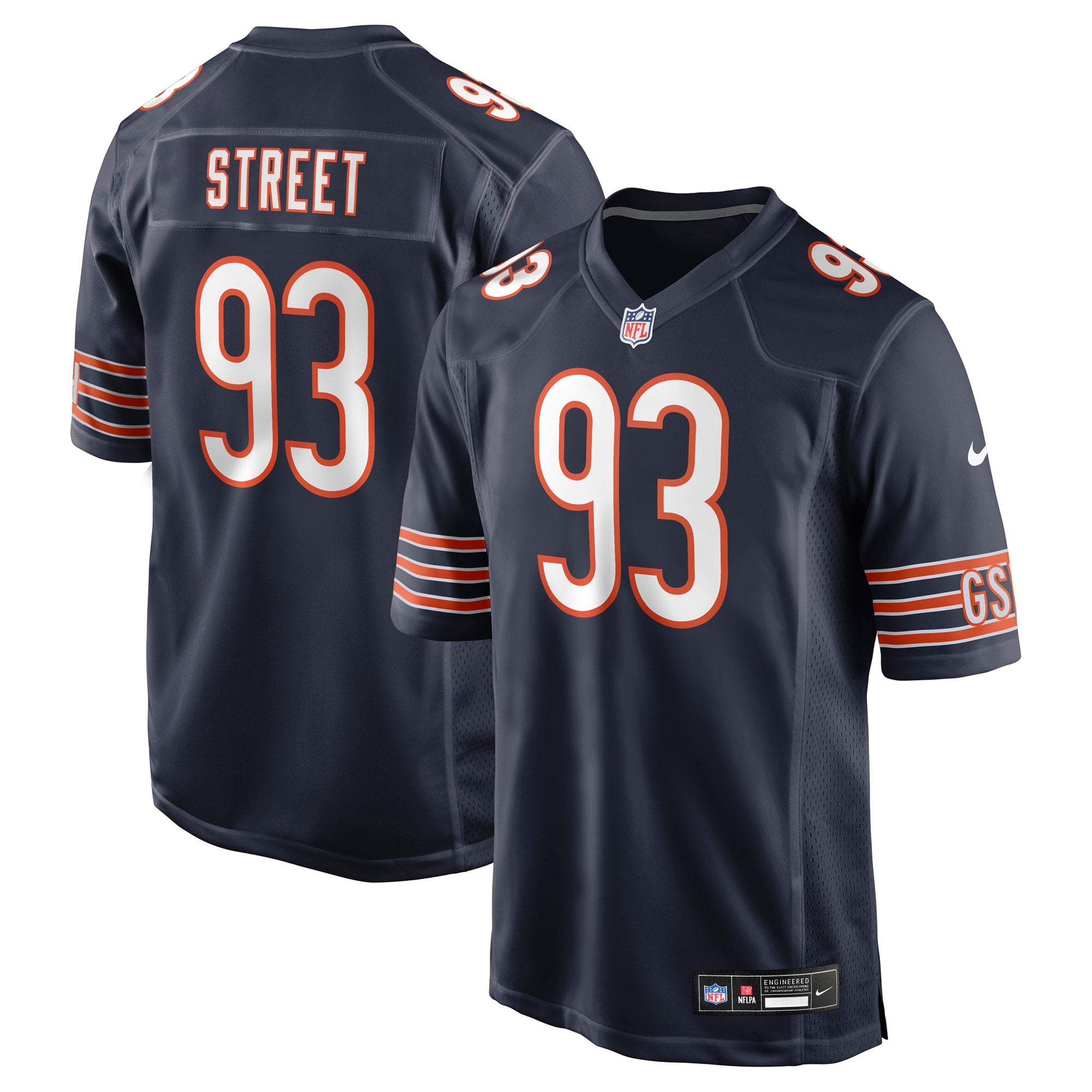 Kentavius Street Chicago Bears Team Game Jersey - Navy | Stitched Football Jersey TJS0131