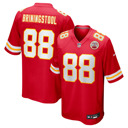 Jake Briningstool Kansas City Chiefs Team Game Jersey - Red | Stitched Football Jersey TJS0250