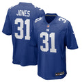 Nic Jones New York Giants Team Game Jersey - Royal | Stitched Football Jersey TJS0227