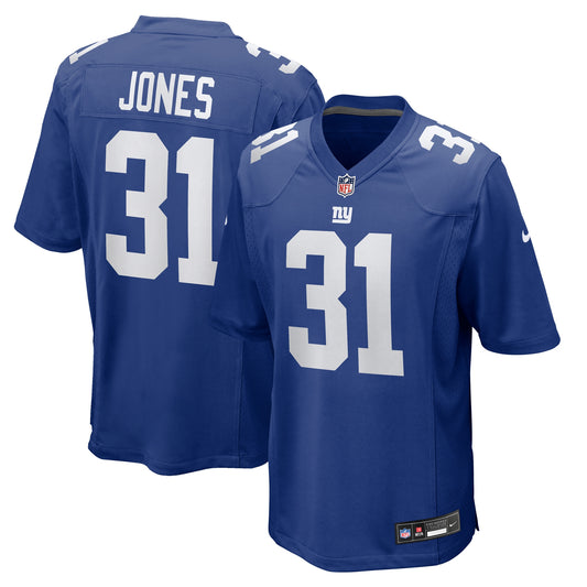 Nic Jones New York Giants Team Game Jersey - Royal | Stitched Football Jersey TJS0227