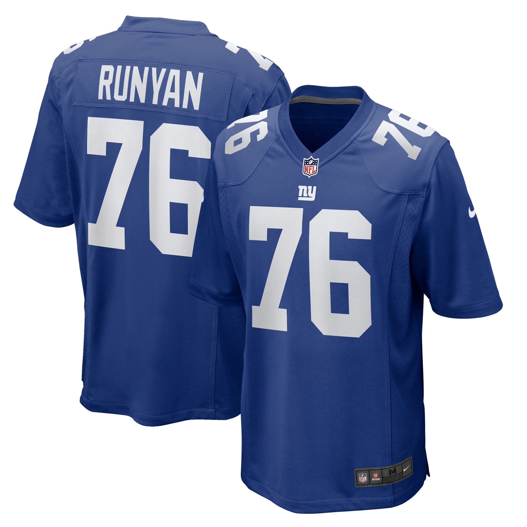 Jon Runyan New York Giants Team Game Jersey - Royal | Stitched Football Jersey TJS0247