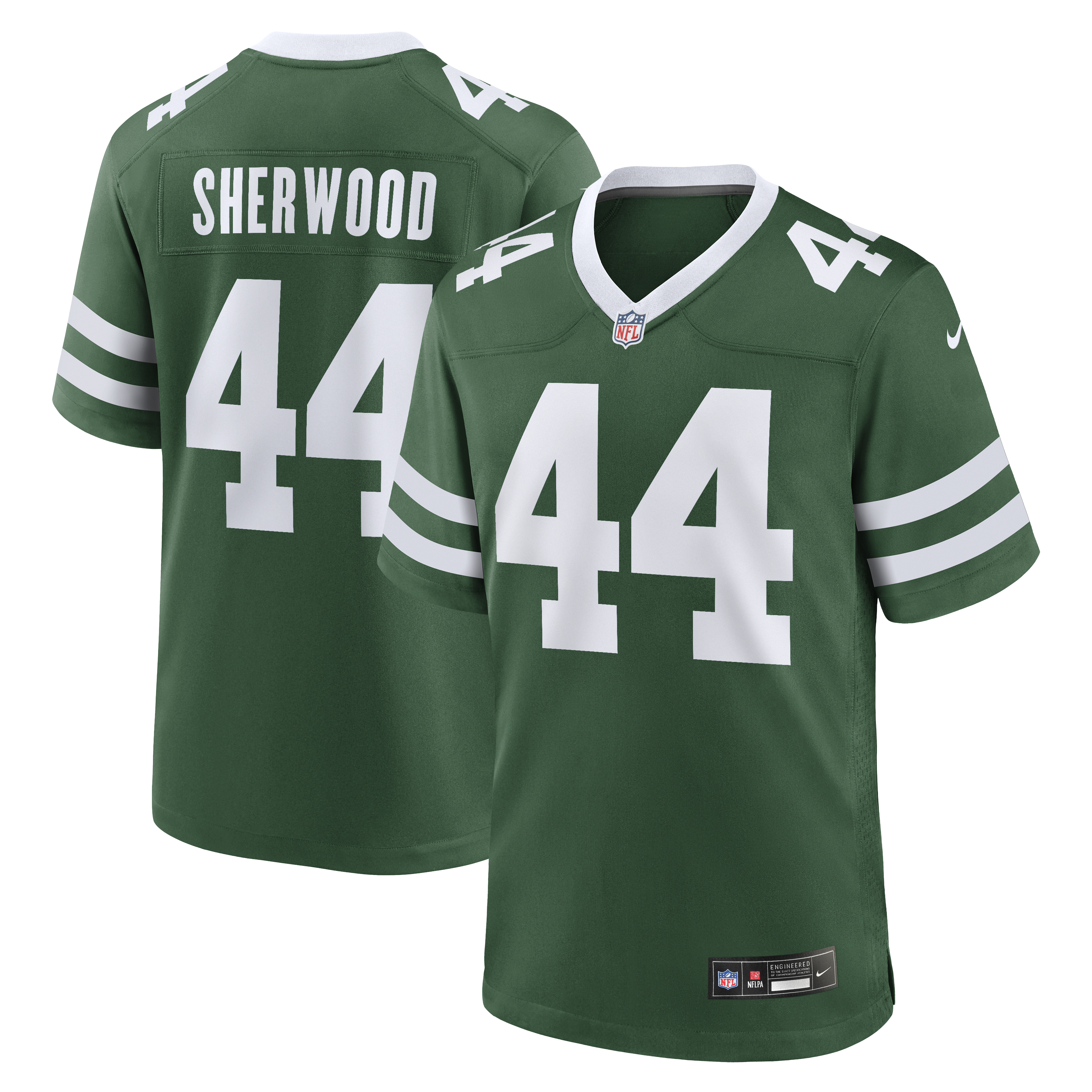 Jamien Sherwood New York Jets Team Game Jersey - Legacy Green | Stitched Football Jersey TJS0136