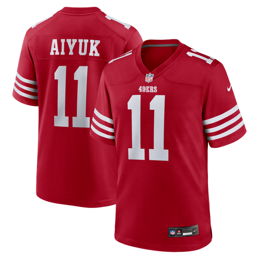 Brandon Aiyuk San Francisco 49ers Game Player Jersey - Scarlet | Stitched Football Jersey TJS0137