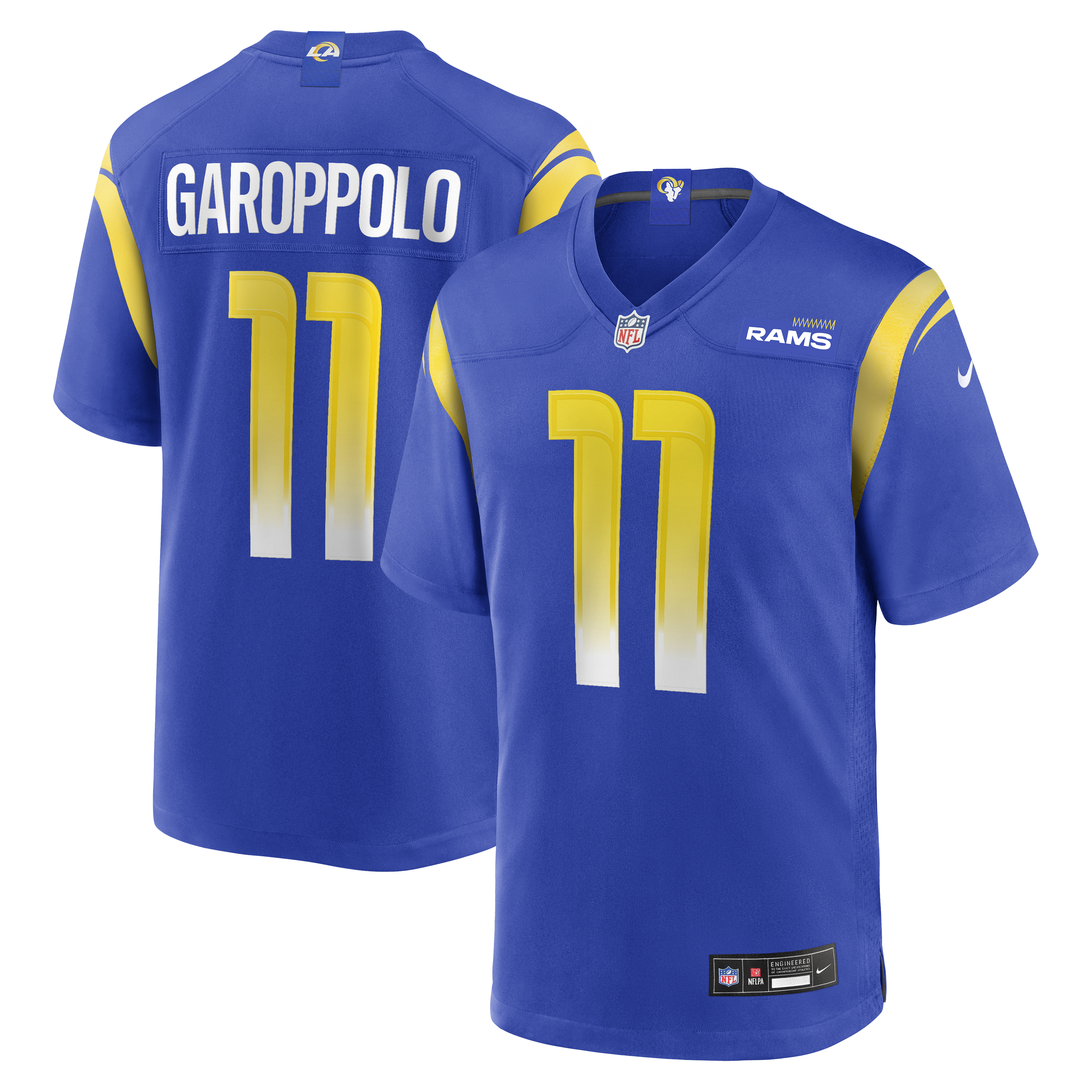 Jimmy Garoppolo Los Angeles Rams Game Jersey - Royal | Stitched Football Jersey TJS0211