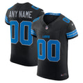 Detroit Lions Alternate Vapor F.U.S.E. Elite Custom Jersey - Black | Stitched Football Jersey TJS0182