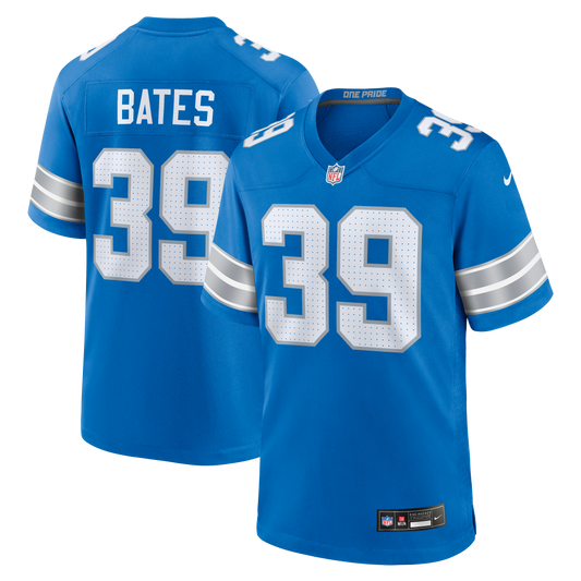 Jake Bates Detroit Lions Team Game Jersey - Blue | Stitched Football Jersey TJS0219