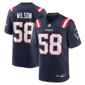Jared Wilson New England Patriots Team Game Jersey - Navy | Stitched Football Jersey TJS0255