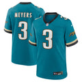 Jakobi Meyers Jacksonville Jaguars Alternate 2 Prowler Throwback Game Jersey - Teal | Stitched Football Jersey TJS0225